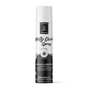 Spray Colorant Noir Effet Mat 250 ml Via Delle Arti