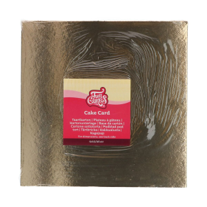 Support Gâteau Carré Or et Argent 30 cm (x3) Funcakes