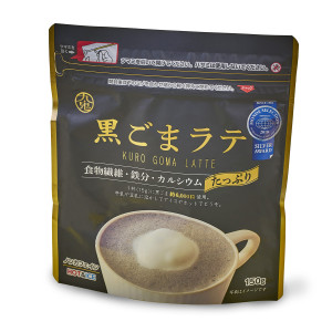 Préparation pour Latte au Sésame Noir en Poudre 150 g Nishikidori