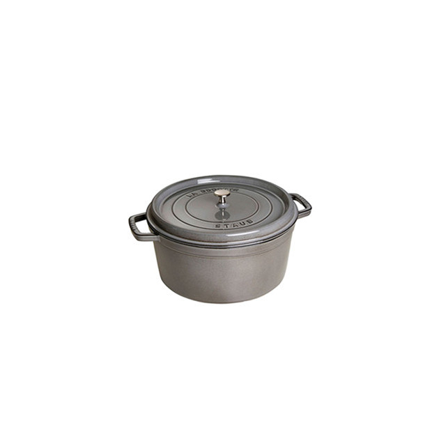 STAUB Cocotte Fonte Ronde 14 cm Gris Graphite 0.8 L