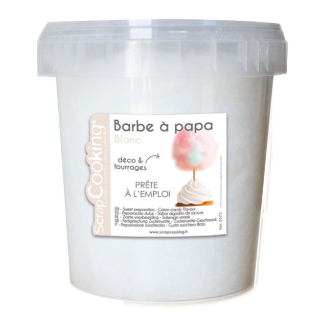 Barbe à Papa Blanche en Pot 35 g Scrapcooking Barbe à Papa Blanche en Pot 35 g Scrapcooking