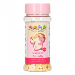 Décors en sucre Papillons 50 g Funcakes Décors en sucre Papillons 50 g Funcakes