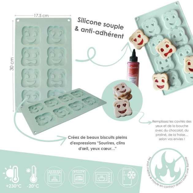 Moule en Silicone pour Biscuits