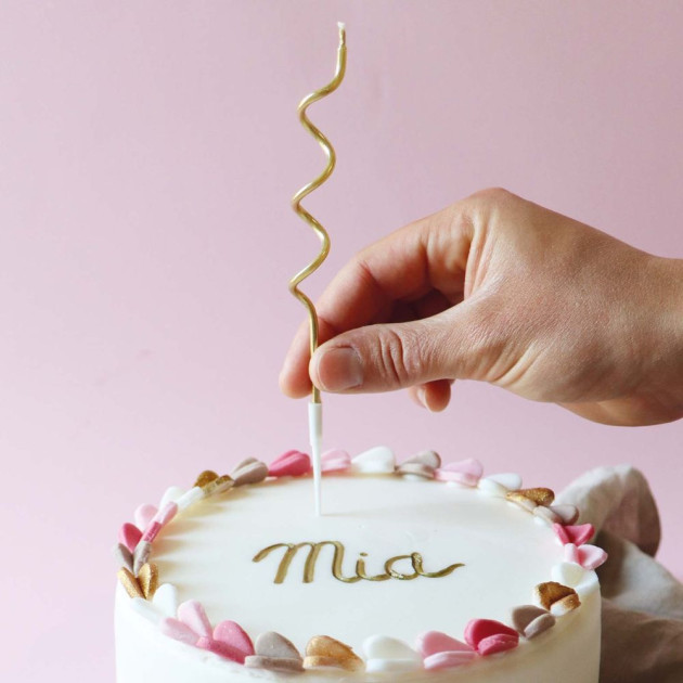 Bougies Spirales Dorées