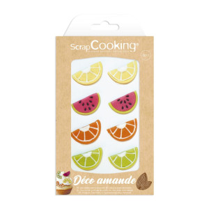 Décors Pâte d'Amande Tutti Frutti (x8) Scrapcooking