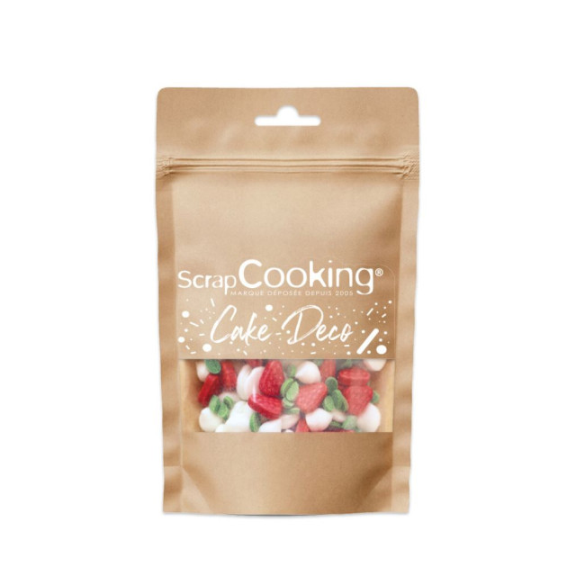 Décors en Sucre Tarte Fraise Meringuée 30 g Scrapcooking Décors en Sucre Tarte Fraise Meringuée 30 g Scrapcooking
