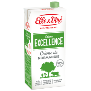DLUO Courte Crème excellence Elle et Vire 35% UHT