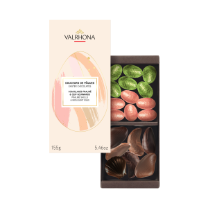 Coffret Assortiment Chocolat Noir et Lait Douceurs de Pâques 155 g Valrhona