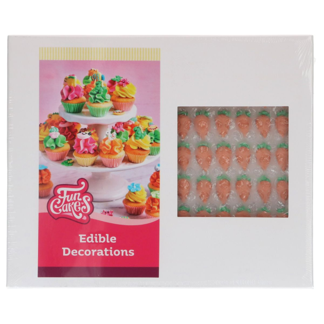 Décors en Sucre Carottes (x546) Funcakes Décors en Sucre Carottes (x546) Funcakes