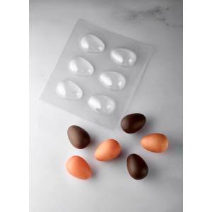 Moule Chocolat 6 Œufs Ø 5 x H 6,8 cm (x3) Pavoni