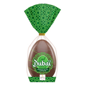 Œuf en Chocolat Fourrage Pistache Dubaï Style 120 g Abtey