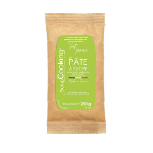 DLUO Courte Pâte à Sucre Vert Prairie 250 g ScrapCooking