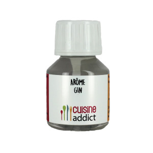 DLUO Courte Arôme Alimentaire Naturel Gin 58ml Cuisineaddict