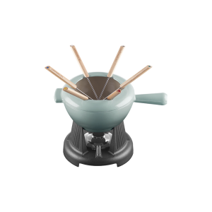 Service à Fondue en Fonte Émaillée Sea Salt Le Creuset