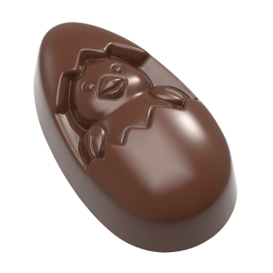 Moule Chocolat Poussin dans Œuf 5,9 x 3,4 cm (x12) Chocolate World