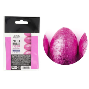 Papier Rose Métallisé Emballage Bonbon (x50) Patisdécor
