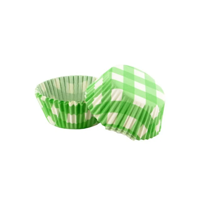 Caissettes Cupcakes Vichy Vert (x50) Patisdécor Caissettes Cupcakes Vichy Vert (x50) Patisdécor