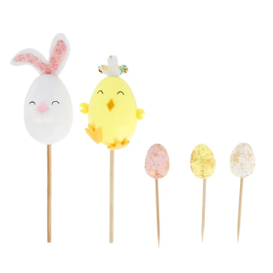Cake Topper Pâques (x5) Patisdécor
