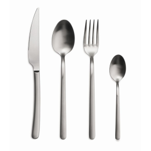 Ménagère 24 Pièces Violet Inox 18% Satin Argent Comas