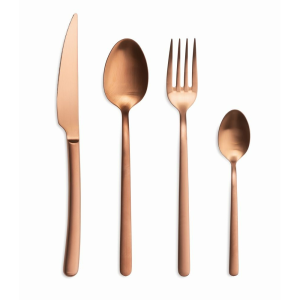 Ménagère 24 Pièces Violet Inox 18% Satin Cuivre Comas