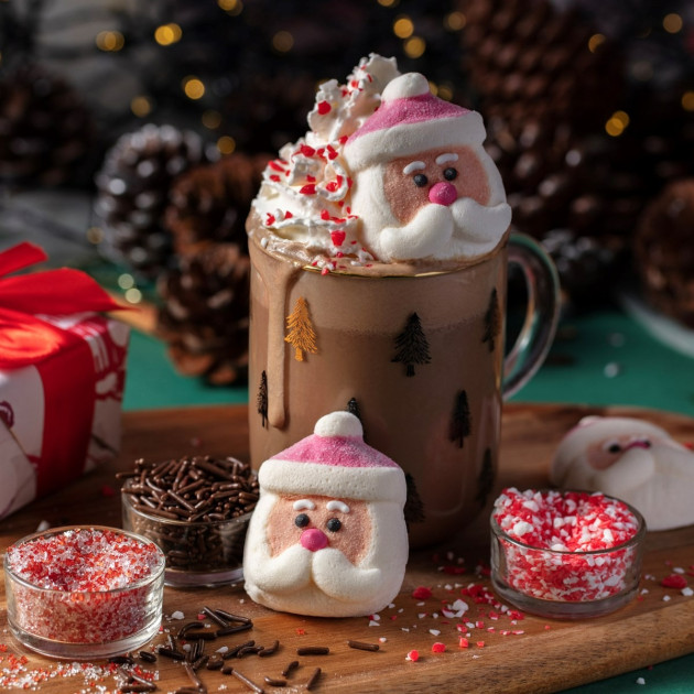 Décors chocolat chaud Noël
