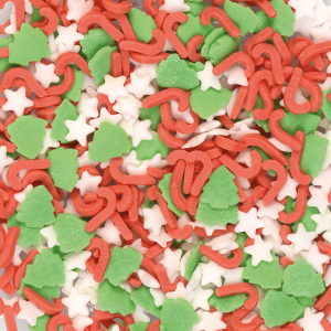 DLUO Courte Décors en Sucre Mélange Noël 1 kg Florensuc