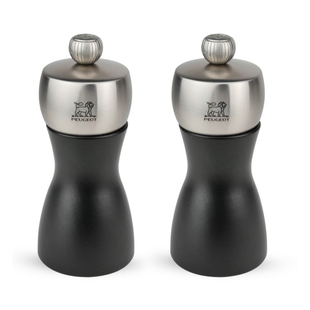  Duo Moulins Fidji 12 cm Noir-Inox Peugeot