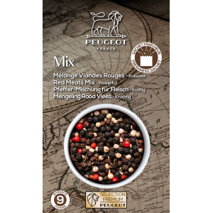 Poivre Mélange Viande Rouge Sachets 20 g (x3) Peugeot