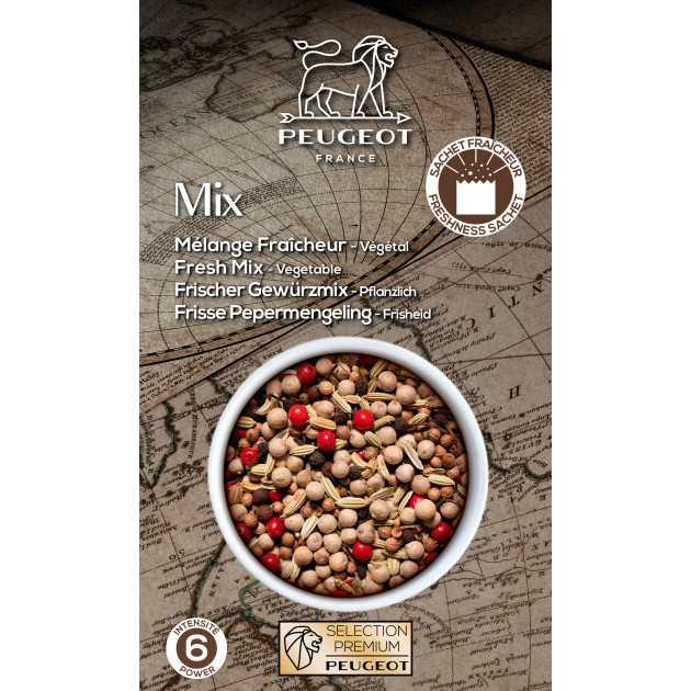Poivre Mélange Fraîcheur Sachets 20 g (x3) Peugeot Poivre Mélange Fraîcheur Sachets 20 g (x3) Peugeot