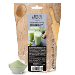 DLUO Courte Préparation Instantanée pour Boisson Frappée Matcha 320 g Patisdécor