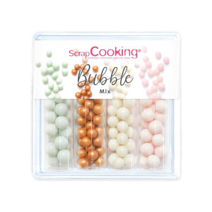 DLUO Courte 4 Décors en Sucre Bubble Mix 62 g ScrapCooking