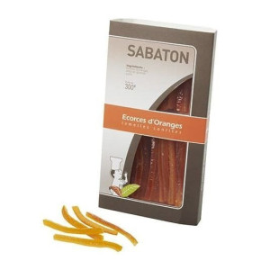 DLUO Dépassée Ecorces Oranges Confites en Lamelles 150 g (x2) Sabaton