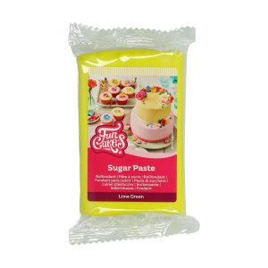 Pâte à Sucre Vert Citron 250g Funcakes