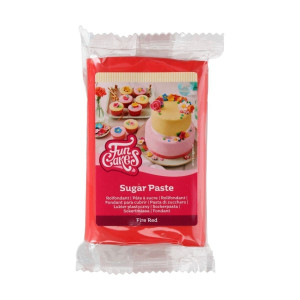 Pâte à Sucre Rouge 250g Funcakes