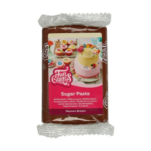 Pâte à Sucre Marron 250g Funcakes