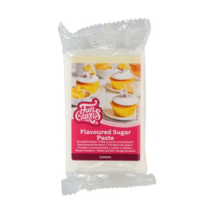 Pâte à Sucre Blanche goût Citron 250g Funcakes