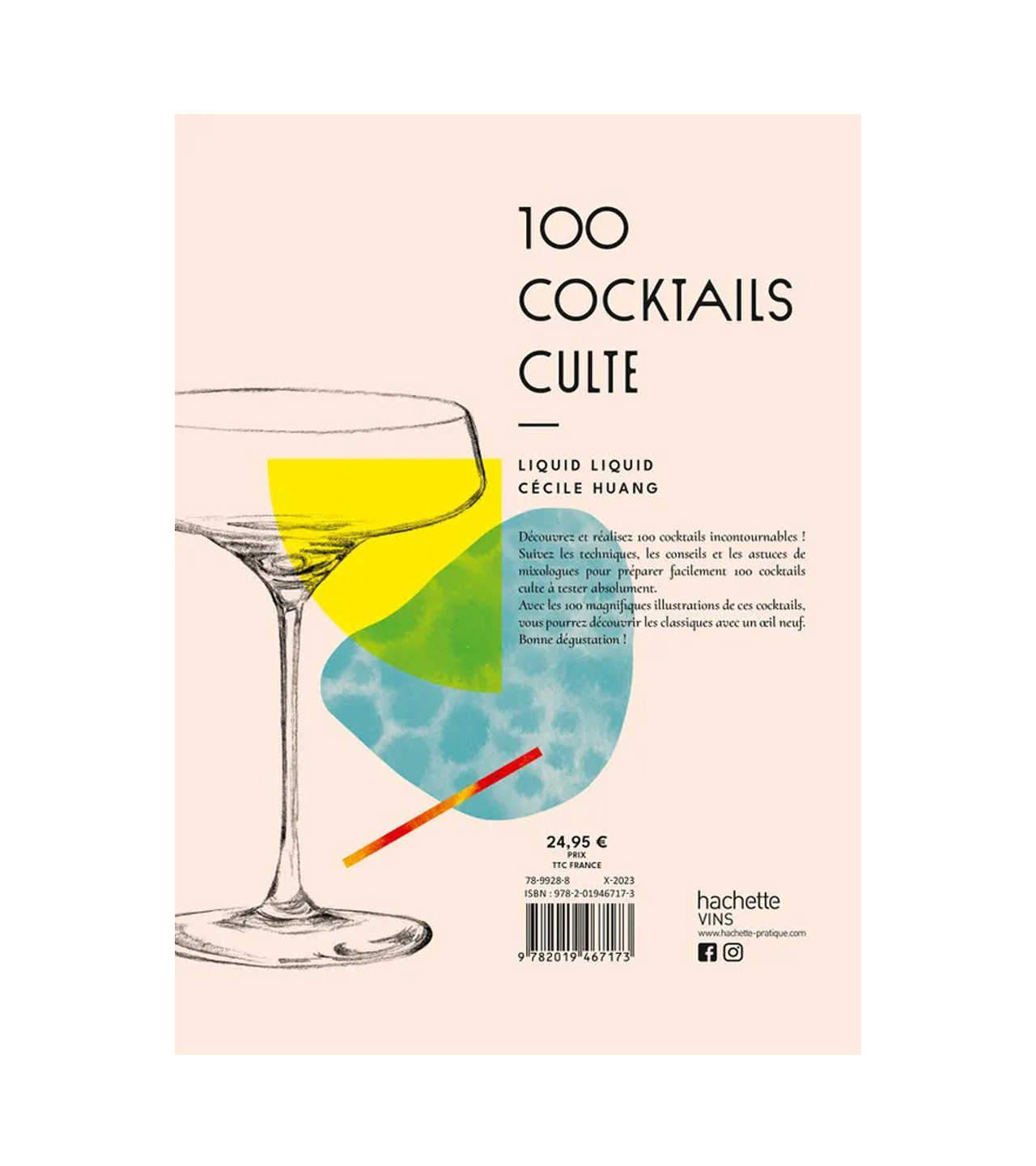 Livre de Recettes 100 Cocktails Culte : achat, vente - CuisineAddict