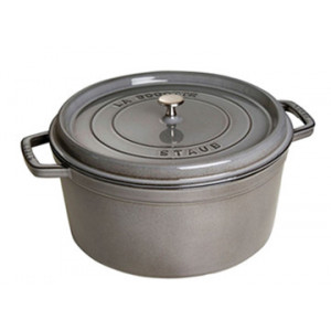 STAUB Cocotte Fonte Ronde 26 cm Gris Graphite 5,2 L