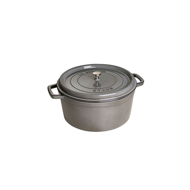 STAUB Cocotte Fonte Ronde 26 cm Gris Graphite 5.2 L