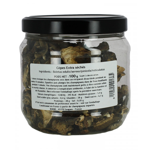 Cepes entiers sechees 100 g Borde Cepes entiers sechees 100 g Borde