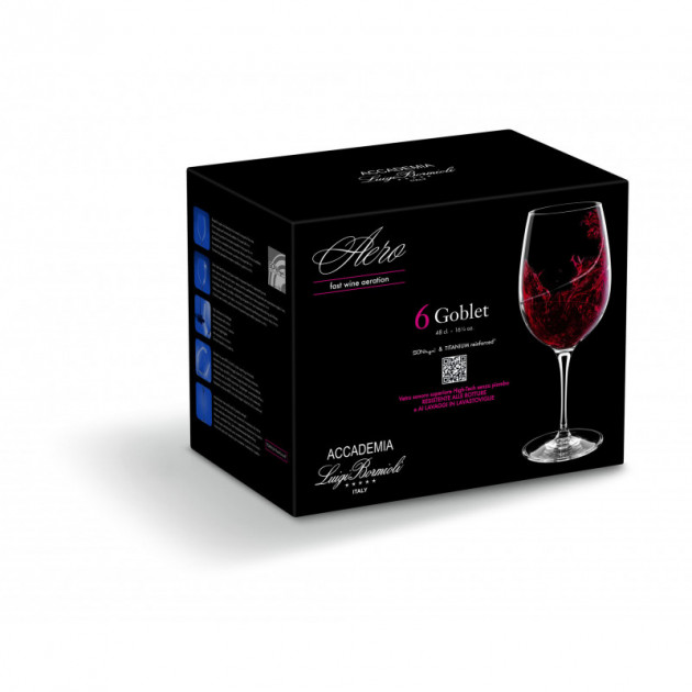 Verre a Vin 48 cl (x6) Luigi Bormioli AERO Verre a Vin 48 cl (x6) Luigi Bormioli AERO
