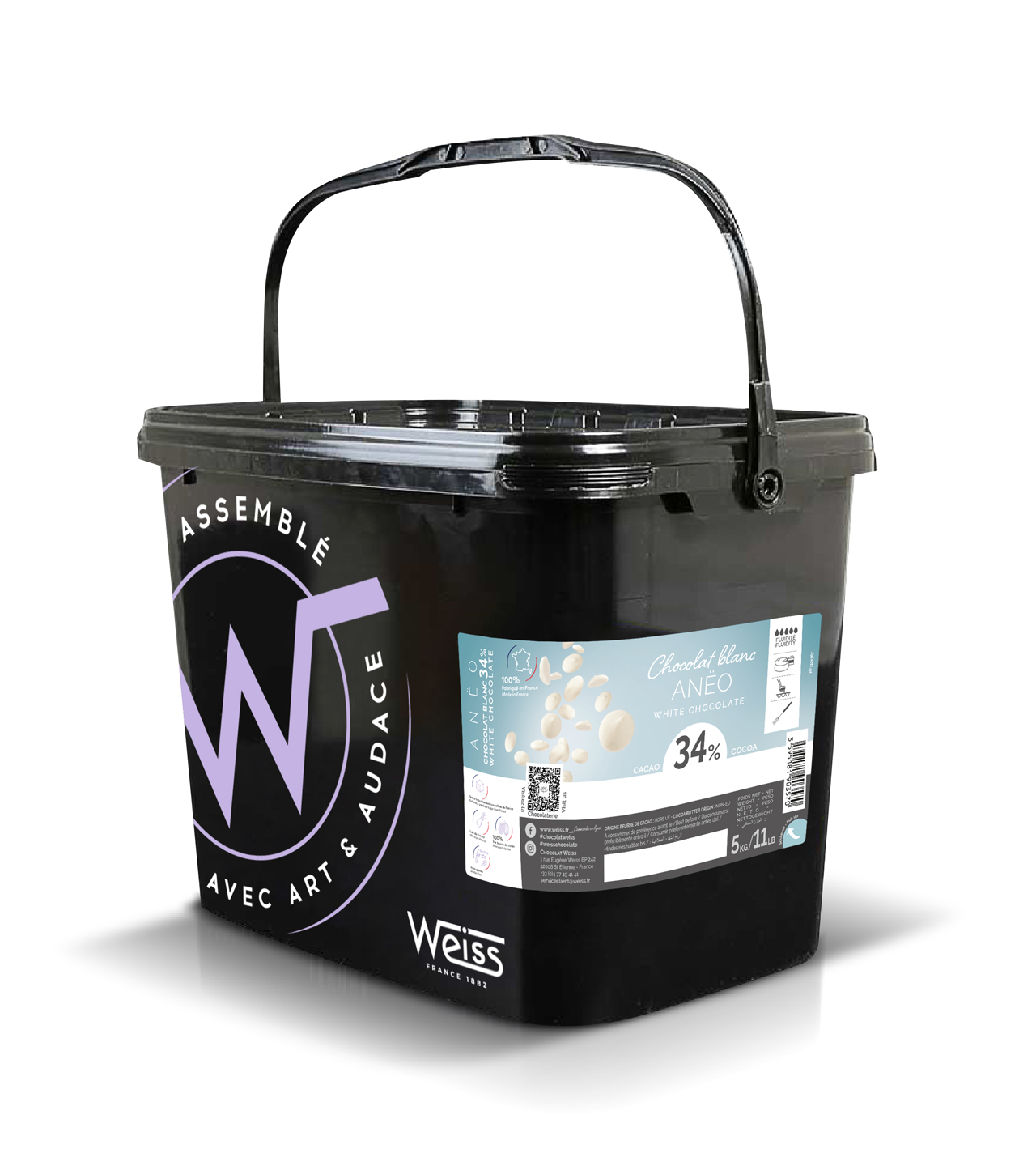 Chocolat Blanc Fondette 34% Aneo 5 kg Weiss