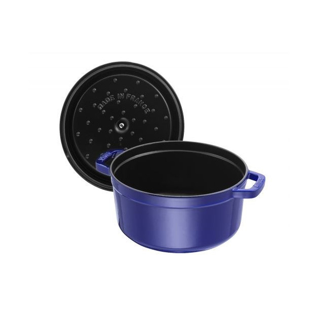 Cocotte et Couvercle en Fonte Staub Bleu Intense Cocotte et Couvercle en Fonte Staub Bleu Intense