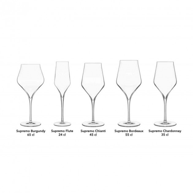 Collection verres a pied SUPREMO Luigi Bormioli
