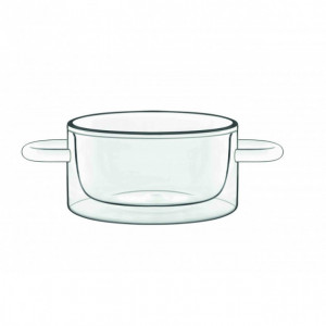 Casserole en Verre Double Paroi 27 cl (x2) Luigi Bormioli THERMIC GLASS Casserole en Verre Double Paroi 27 cl (x2) Luigi Bormioli THERMIC GLASS