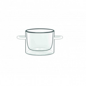 FIN DE SERIE Casserole En Verre Double Paroi 12 cl (x2) Luigi Bormioli THERMIC GLASS FIN DE SERIE Casserole En Verre Double Paroi 12 cl (x2) Luigi Bormioli THERMIC GLASS