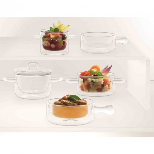Casserole en Verre double paroi Luigi Bormioli THERMIC GLASS Casserole en Verre double paroi Luigi Bormioli THERMIC GLASS
