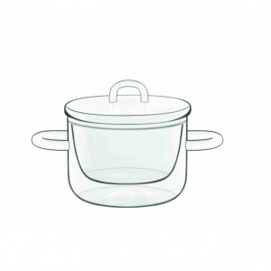 Casserole en Verre Double Paroi 25 cl (x2) Luigi Bormioli THERMIC GLASS Casserole en Verre Double Paroi 25 cl (x2) Luigi Bormioli THERMIC GLASS