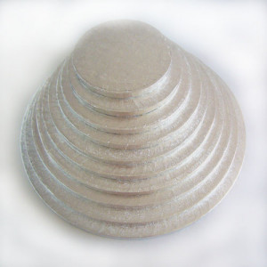 Support Gâteau Rond Ø 25 x 1 cm Argenté Funcakes Support Gâteau Rond Ø 25 x 1 cm Argenté Funcakes