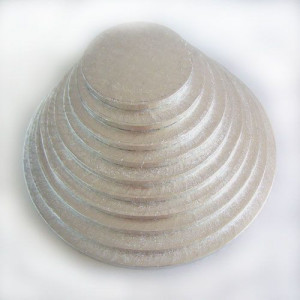 Support Gâteau Rond Ø 20 x 1 cm Argenté Funcakes Support Gâteau Rond Ø 20 x 1 cm Argenté Funcakes